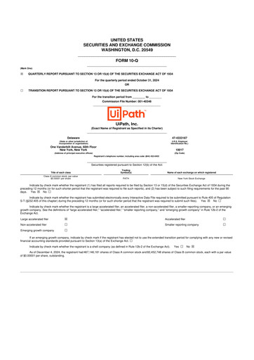Thumbnail UiPath 10-Q Quarterly Report FY2025 