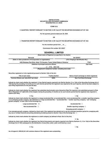 Thumbnail Seadrill
 10-Q Quarterly Report FY2026 