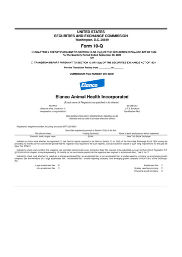 Thumbnail Elanco 10-Q Quarterly Report FY2023 