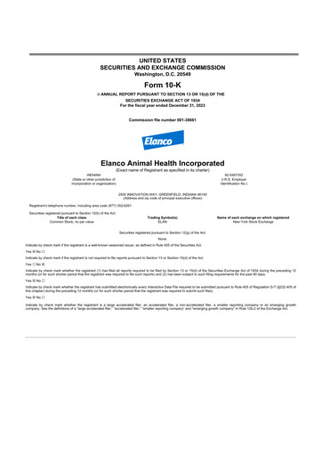 Thumbnail Elanco 10-K Annual Report 2023