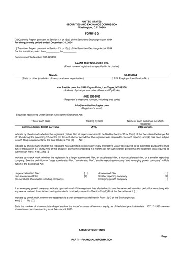Miniature Avant Technologies Inc. 10-Q Rapport trimestriel 2025 