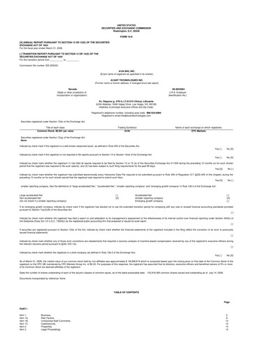 Miniature Avant Technologies Inc. 10-K Rapport annuel 2026