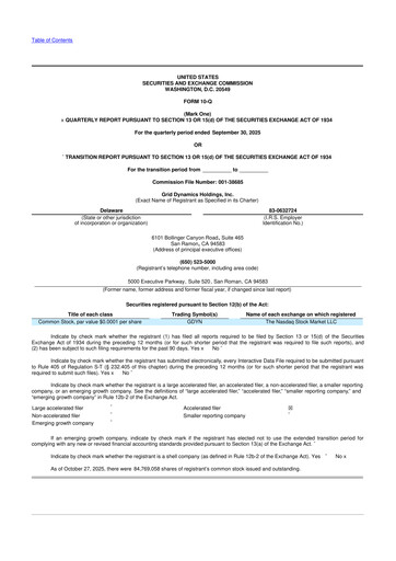 Vorschaubild Grid Dynamics 10-Q Quartalsbericht 2025 