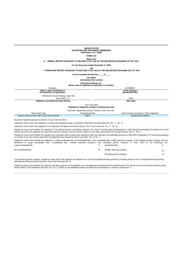 Thumbnail Greenlane Holdings, Inc. 10-K Annual Report 2022