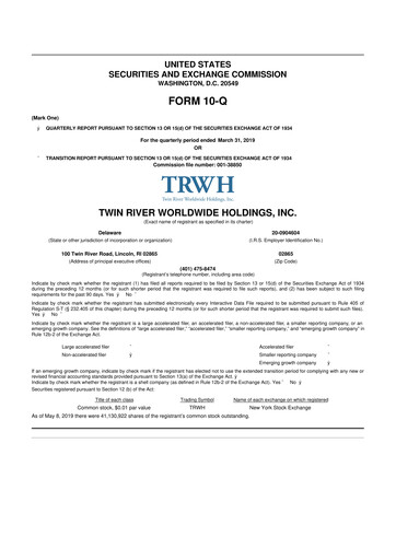 Thumbnail Bally's Corporation 10-Q Quarterly Report FY2019 