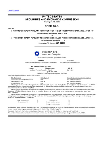 Thumbnail Acadian Asset Management 10-Q Quarterly Report FY2019 