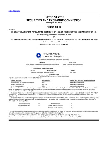 Thumbnail Acadian Asset Management 10-Q Quarterly Report FY2019 
