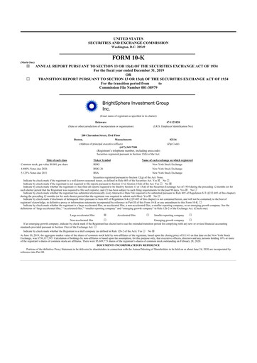 Thumbnail Acadian Asset Management 10-K Annual Report 2019