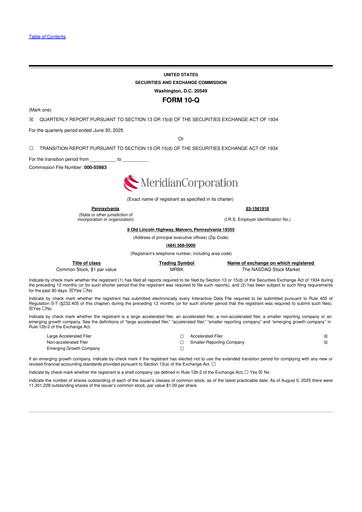 Miniature Meridian Corporation 10-Q Rapport trimestriel 2025 