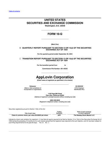 Thumbnail AppLovin 10-Q Quarterly Report FY2024 