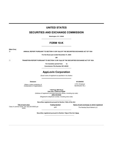 Thumbnail AppLovin 10-K Annual Report 2024