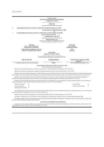 Thumbnail Rhinebeck Bancorp 10-K Annual Report 2019