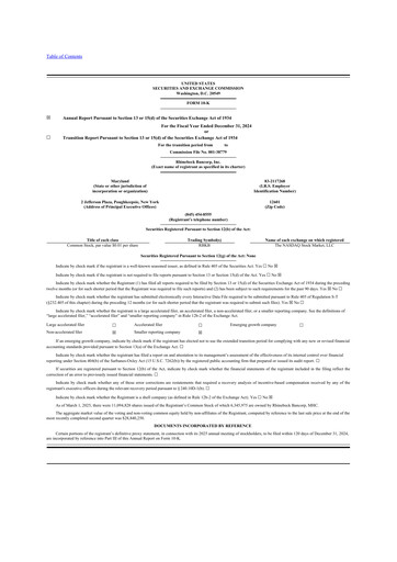 Thumbnail Rhinebeck Bancorp 10-K Annual Report 2024