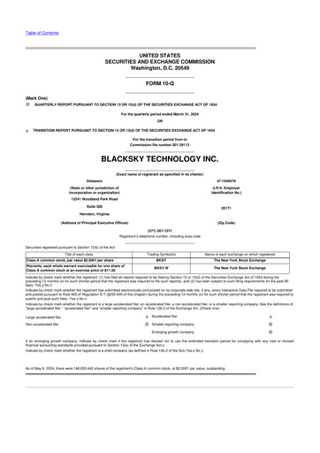 Thumbnail BlackSky Technology 10-Q Quarterly Report FY2024 