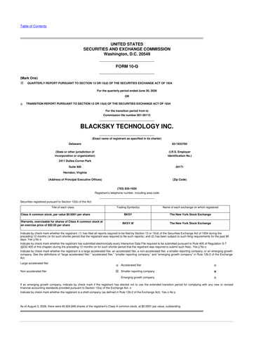 Thumbnail BlackSky Technology 10-Q Quarterly Report FY2026 