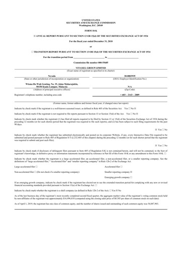 Thumbnail Fintech Scion (FintechCashier) 10-K Annual Report 2018