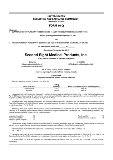 Thumbnail Vivani Medical 10-Q Quarterly Report FY2021 
