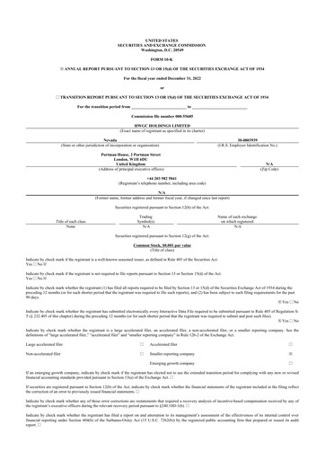 Thumbnail Fintech Scion (FintechCashier) 10-K Annual Report 2022