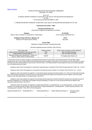 Thumbnail Hovnanian Enterprises
 10-K Annual Report 