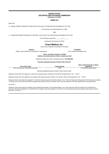 Thumbnail Vivani Medical 10-K Annual Report 2025