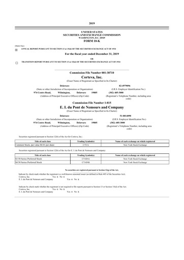 Vorschaubild Corteva
 10-K Jahresbericht 