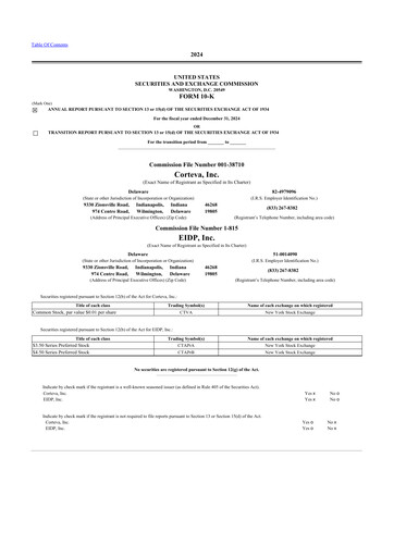 Vorschaubild Corteva
 10-K Jahresbericht 