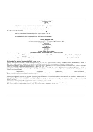 Thumbnail Genfit 20-F Annual Report 