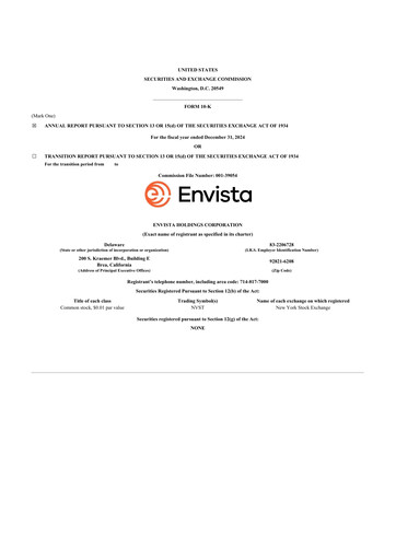 Thumbnail Envista

 10-K Annual Report 2024