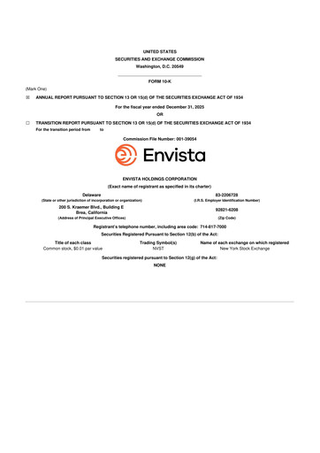 Thumbnail Envista

 10-K Annual Report 2025