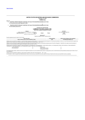 Miniature Luminar Technologies 10-Q Rapport trimestriel 2025 