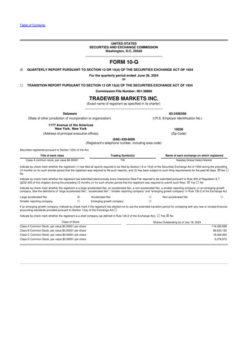 Thumbnail Tradeweb 10-Q Quarterly Report FY2024 