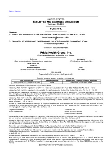Thumbnail Privia Health Group 10-K Annual Report 2025