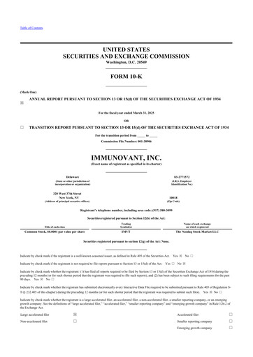 Vorschaubild Immunovant 10-K Jahresbericht 2025