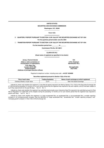 Thumbnail Clarivate 10-Q Quarterly Report FY2024 