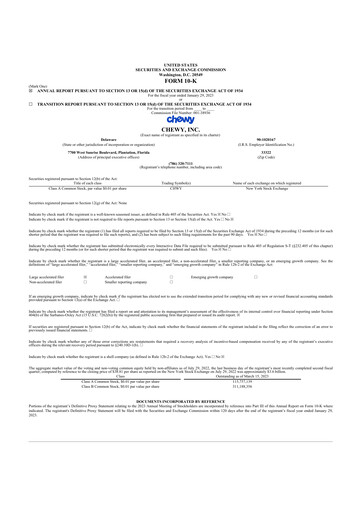 Thumbnail Chewy 10-K Annual Report 2022