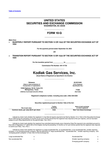 Thumbnail Kodiak Gas Services 10-Q Quarterly Report FY2023 