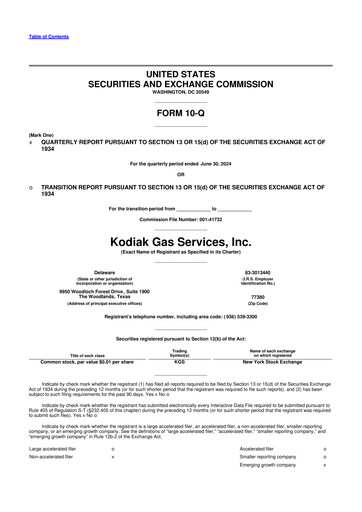 Thumbnail Kodiak Gas Services 10-Q Quarterly Report FY2024 