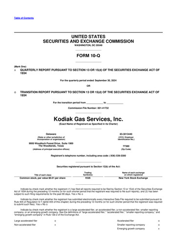Thumbnail Kodiak Gas Services 10-Q Quarterly Report FY2024 