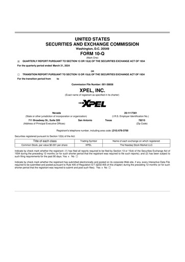 Thumbnail XPEL 10-Q Quarterly Report FY2024 