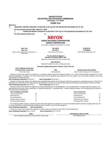 Thumbnail Xerox 10-Q Quarterly Report FY2024 