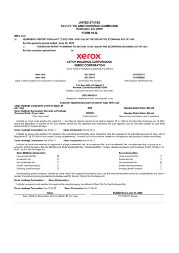 Thumbnail Xerox 10-Q Quarterly Report FY2026 