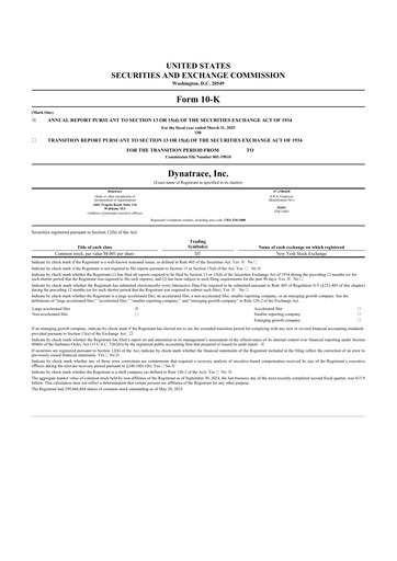 Thumbnail Dynatrace 10-K Annual Report 2025