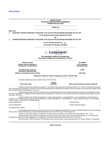 Thumbnail The Cannabist Company 10-Q Quarterly Report FY2025 