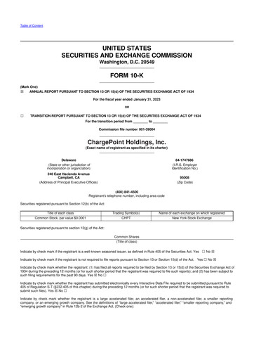 Thumbnail ChargePoint 10-K Annual Report 2023