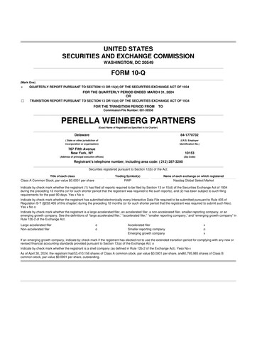 Thumbnail Perella Weinberg Partners 10-Q Quarterly Report FY2024 