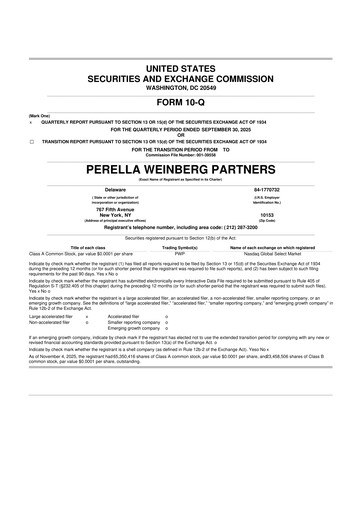 Thumbnail Perella Weinberg Partners 10-Q Quarterly Report FY2025 