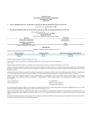 Miniature HeartBeam 10-K Rapport annuel 2023