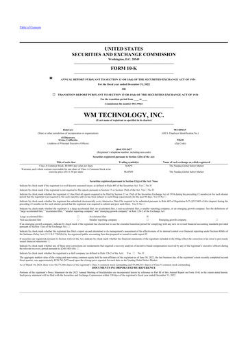 Vorschaubild WM Technology 10-K Jahresbericht 2022