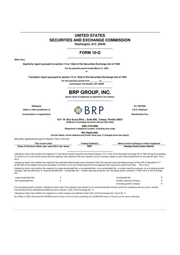 Thumbnail Baldwin Insurance Group 10-Q Quarterly Report FY2023 