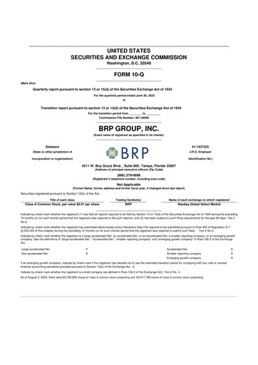 Thumbnail Baldwin Insurance Group 10-Q Quarterly Report FY2023 